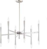 Maxim Lighting Rome 12-Light Satin Nickel Chandelier, 29.25 in.