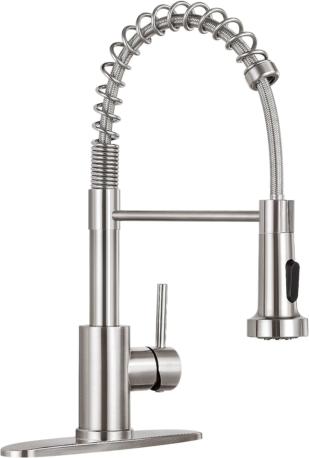 HGN Kitchen Faucet with Pull Down Sprayer, Brushed Nickel