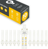 Philips 26‑Watt Equivalent CFLNI G24d‑3 2‑Pin Plug‑In Light Bulb, Soft White 2700K