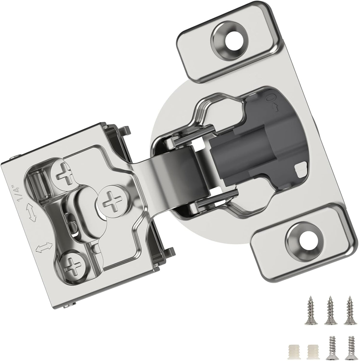 Amerock 1/4 in. Overlay Concealed Cabinet Hinge (2-Pack)