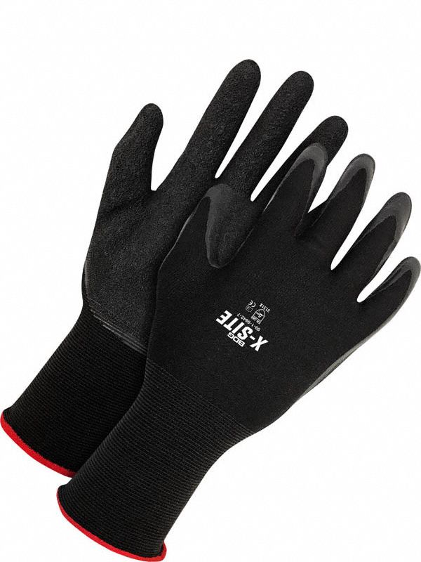 BDG Knit Gloves XS with Foam Latex Palm Dipped Coating