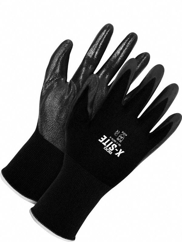 BDG X-Site Nitrile Palm Dipped Knit Gloves 2XL - Premium Hand Protection