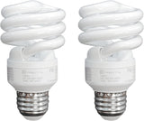 Philips 100-Watt Equivalent Cool White (4100K) T2 CFL Light Bulb, E26 Base, 2-Pack