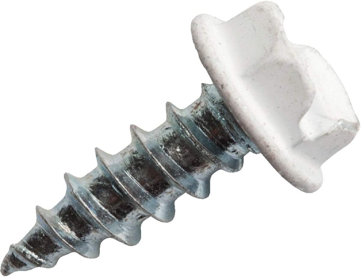 Scrooscoop #8 x 1/2 in Hex Head Self-Drilling Screws, #37 Leaf Green, 100/Bag