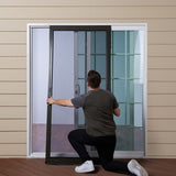 RELIABILT 36-in x 80-in Bronze Aluminum Sliding Patio Screen Door