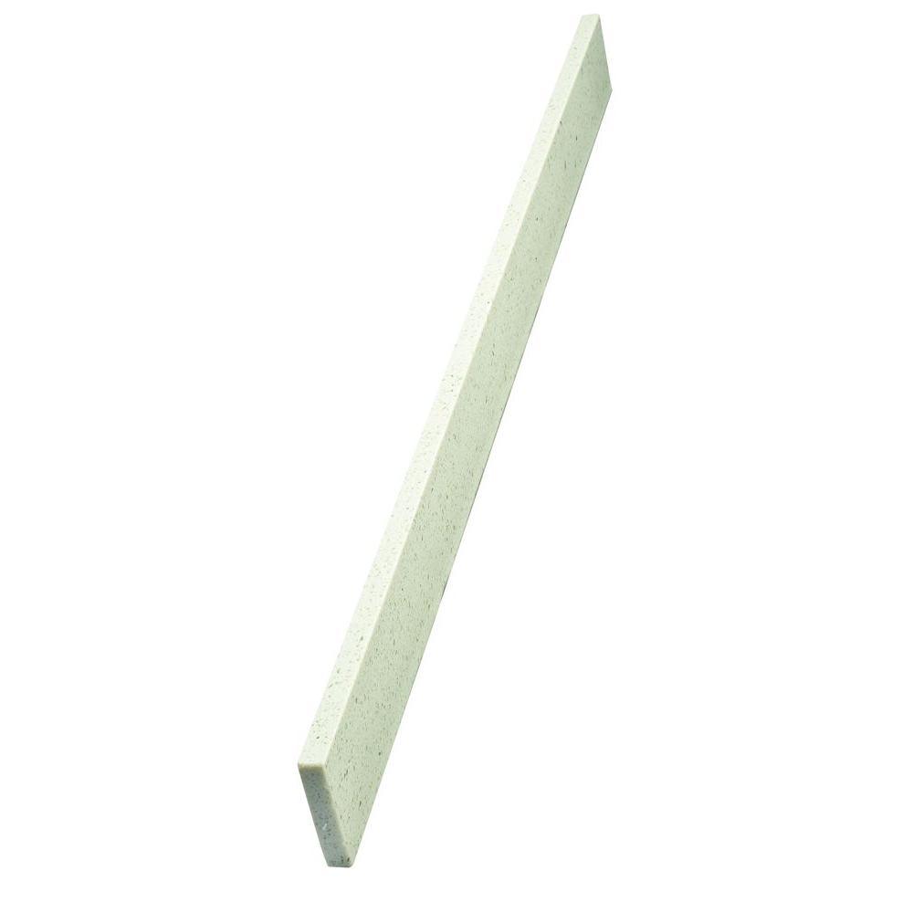 25 in. W Engineered Stone Single Sink Vanity Top in Sparkling White with White Sink - Super Arbor