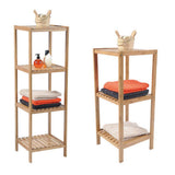 13 in. W Multi-Use Shelving Unit Tower 4-Shelves Ecobio in Bambo - Super Arbor