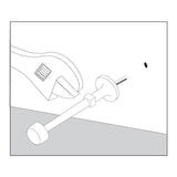 Satin Nickel Light Duty Solid Door Stop