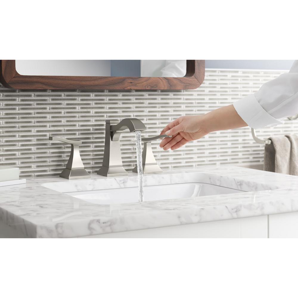 Truss 8 in. Widespread 2-Handle Bathroom Faucet in Vibrant Brushed Nickel - Super Arbor