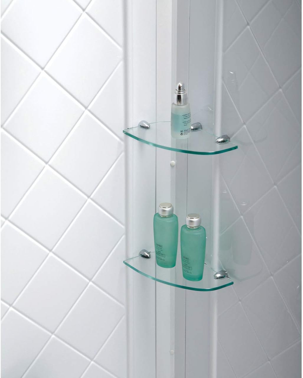 DreamLine 32 in. D x 32 in. W x 76-3/4 in. H Shower Kit in White with SlimLine Center-Drain Base and QWALL-5 Backwalls