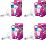 Philips 100-Watt Equivalent BR30 Dimmable LED Light Bulbs, Daylight 5000K, 1400 Lumens, 15W, E26 Base, Frosted – 4-Pack