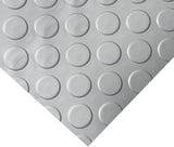 Rubber-Cal "Coin-Grip Metallic" 4 ft. x 25 ft. Beige Commercial PVC Flooring