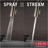 Delta Trask Champagne Bronze 1‑Handle Deck‑Mount Pull‑Down Kitchen Faucet with Deck Plate