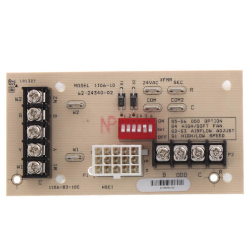 Rheem 62-24340-02 control board - front view (Product Type: Control Board)