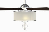 Fanimation Studio Collection Victoria Harbor 52-in Polished Chrome LED Indoor Ceiling Fan with Light and Remote, 5-Blade