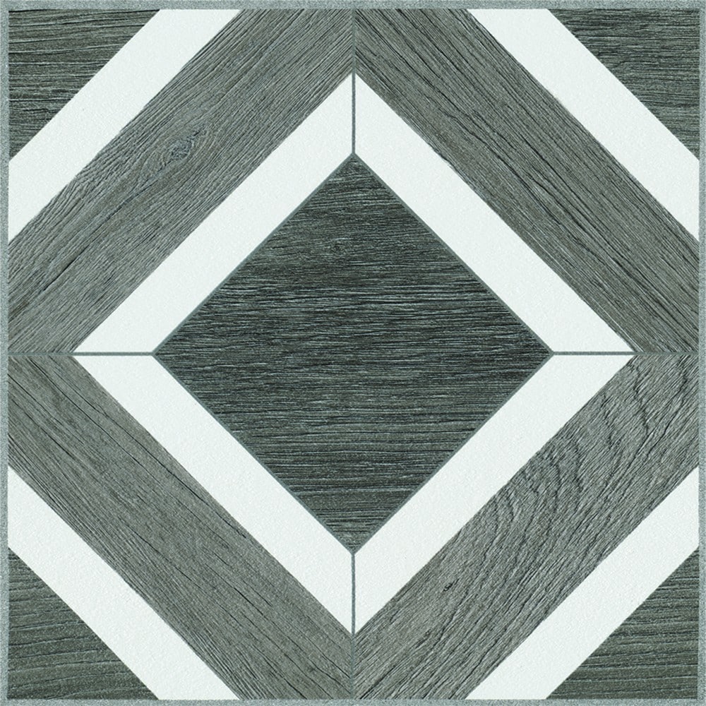 Armstrong Flooring Terraza Harbor Gray 12-in x 12-in Water-Resistant Peel-and-Stick Vinyl Tile Flooring (1-sq ft)