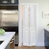 Masonite Traditional 36-in x 80-in Primed 2-Panel Square Molded Composite Bifold Door, Hardware Included