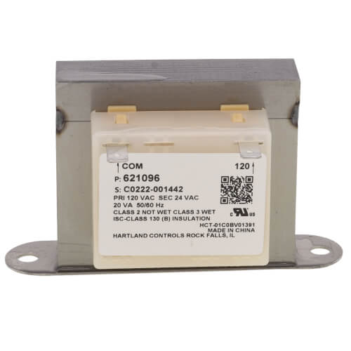 Nordyne 621096R transformer - detail view (Voltage: 120v; Product Type: Transformer)