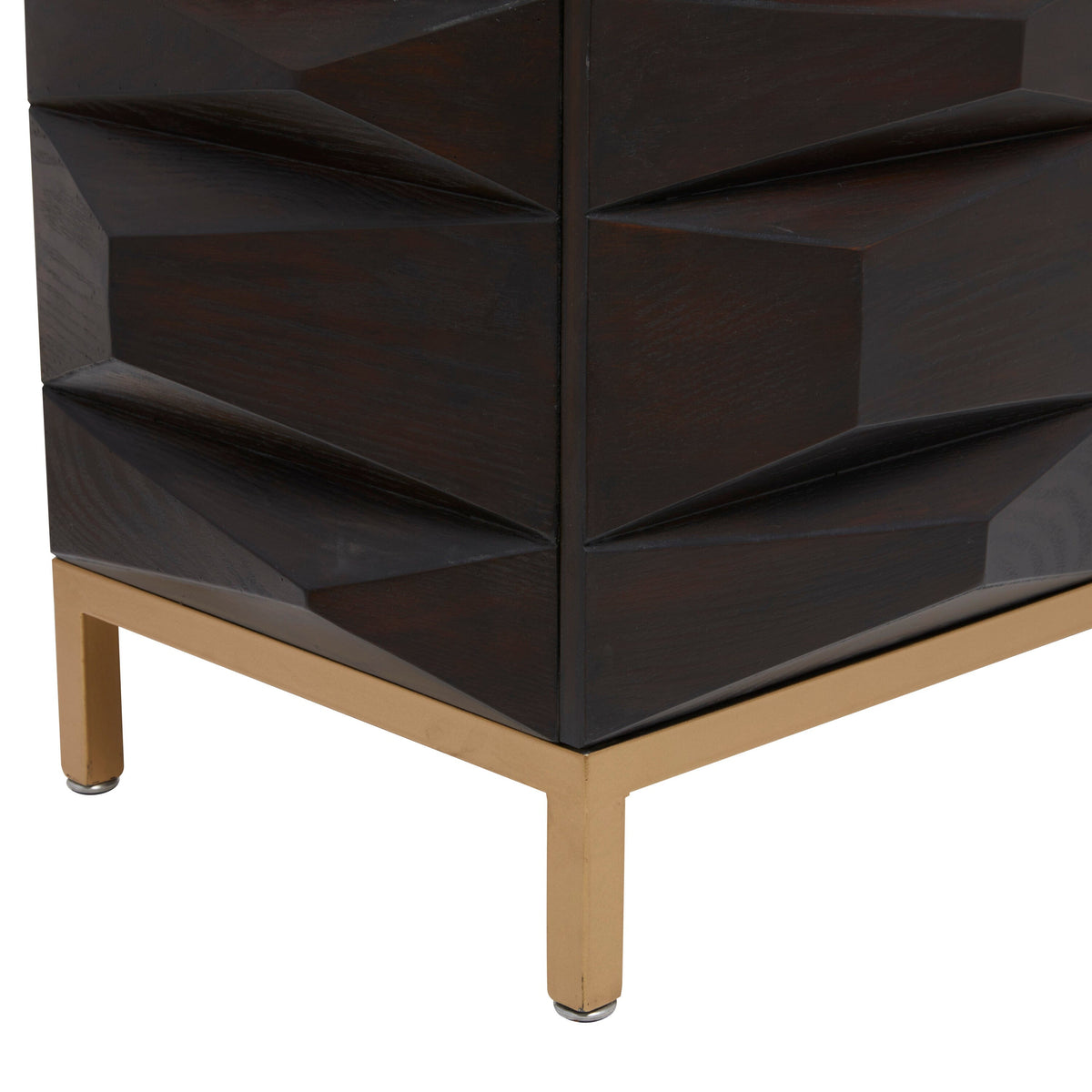 Grayson Lane Brown 1 Shelf and 4 Doors Accent Chest