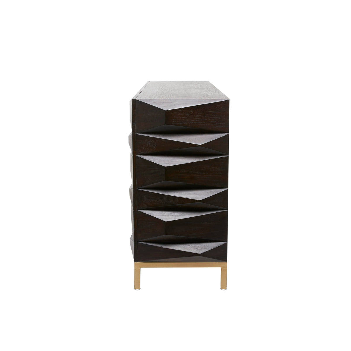 Grayson Lane Brown 1 Shelf and 4 Doors Accent Chest