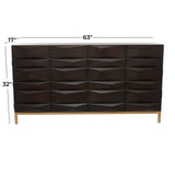 Grayson Lane Brown 1 Shelf and 4 Doors Accent Chest