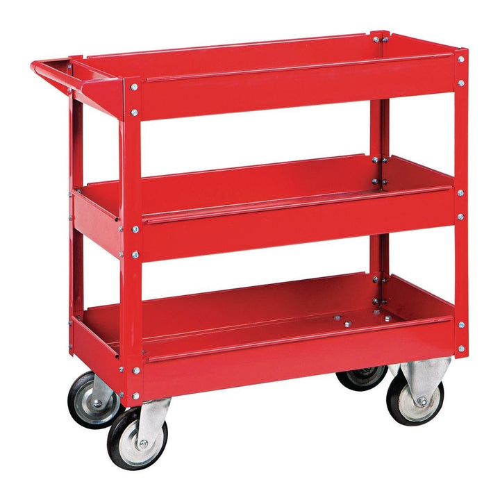 U.S. General 30 in. x 16 in. Three-Shelf Steel Service Cart