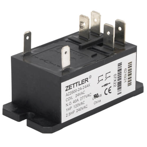 Nordyne 621921R relay - front view (Product Type: Relay; Voltage: 24V)