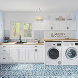 Project Source Cheyenne White 15-in W x 34.5-in H x 24.56-in D White 1-Drawer Base Ready To Assemble Cabinet (Raised Panel Square Style)