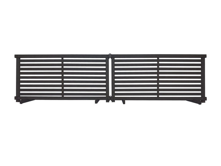 Zippity Outdoor Products WoodTek Vinyl Portable Puppy 2-ft H x 3.5-ft W Charcoal Vinyl Flat-top Fence Panel (Unassembled)
