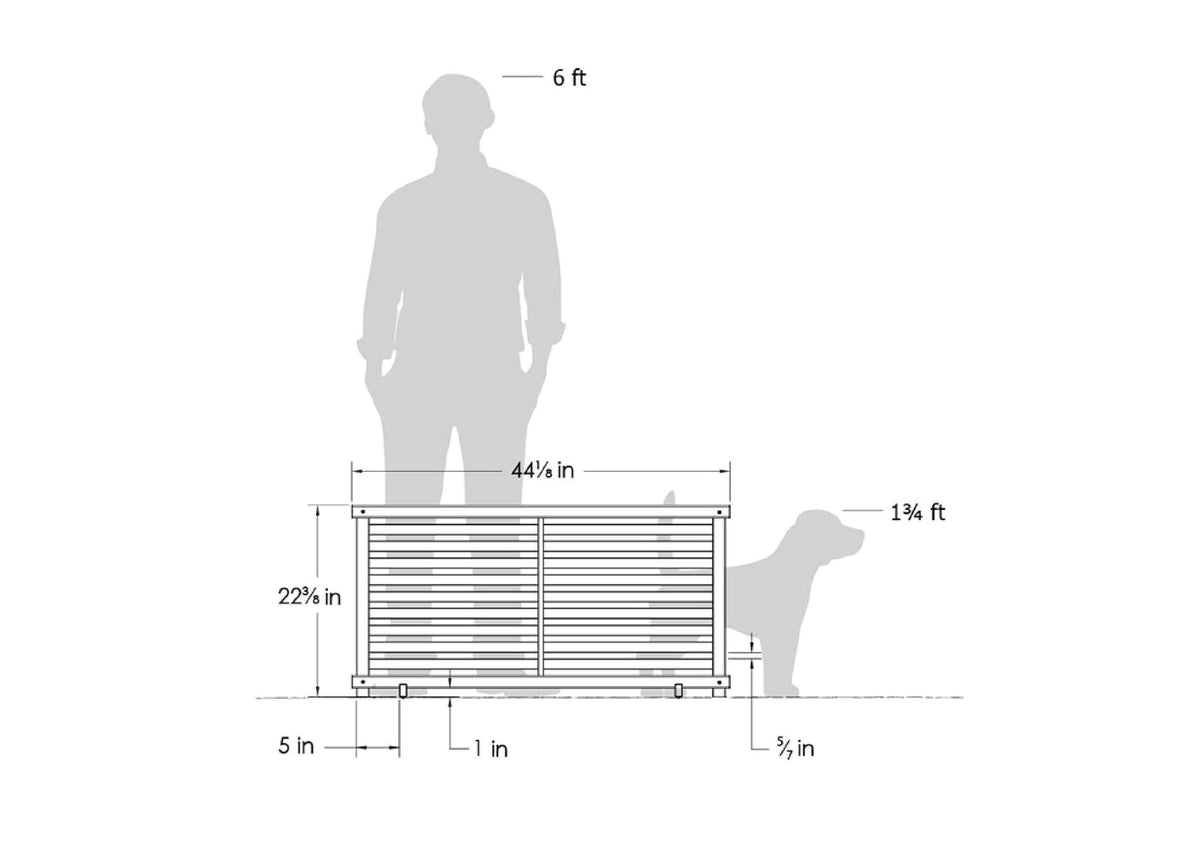 Zippity Outdoor Products WoodTek Vinyl Portable Puppy 2-ft H x 3.5-ft W Charcoal Vinyl Flat-top Fence Panel (Unassembled)