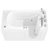 HD Series 30 in. x 60 in. Left Drain Quick Fill Walk-In Air Tub in White - Super Arbor