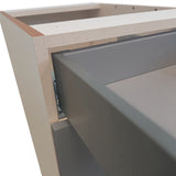 Hugo&Borg Beaumont 15-in W x 34.5-in H x 14-in D Slate Gray 1-Drawer Base Fully Assembled Cabinet (Flat Panel Shaker Style)