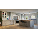 Hugo&Borg Rosemont 30-in W x 35-in H x 14-in D Glacier White Blind Wall Fully Assembled Cabinet (Recessed Panel Shaker Door Style)