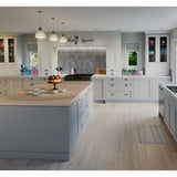 Hugo&Borg Charlesberg 12-in W x 34.5-in H x 24-in D Gray 3-Drawer Base Fully Assembled Cabinet (Recessed Panel Style)