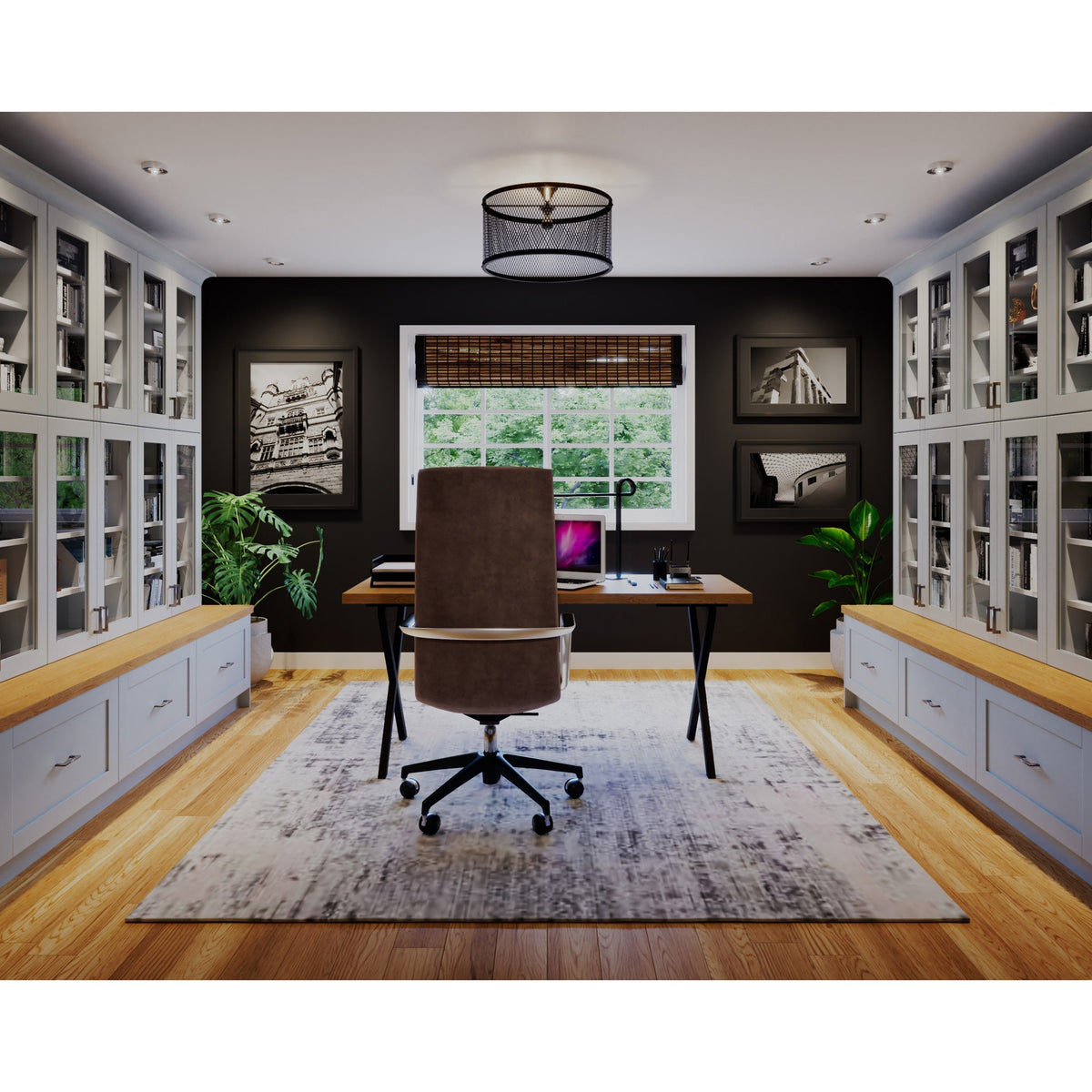 Hugo&Borg Charlesberg 30-in W x 35-in H x 14-in D Gray Blind Wall Fully Assembled Cabinet (Recessed Panel Shaker Door Style)