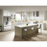 Hugo&Borg Jolie 24-in W x 34.5-in H x 14-in D Warm White 1-Drawer Base Fully Assembled Cabinet (Flat Panel Shaker Style)