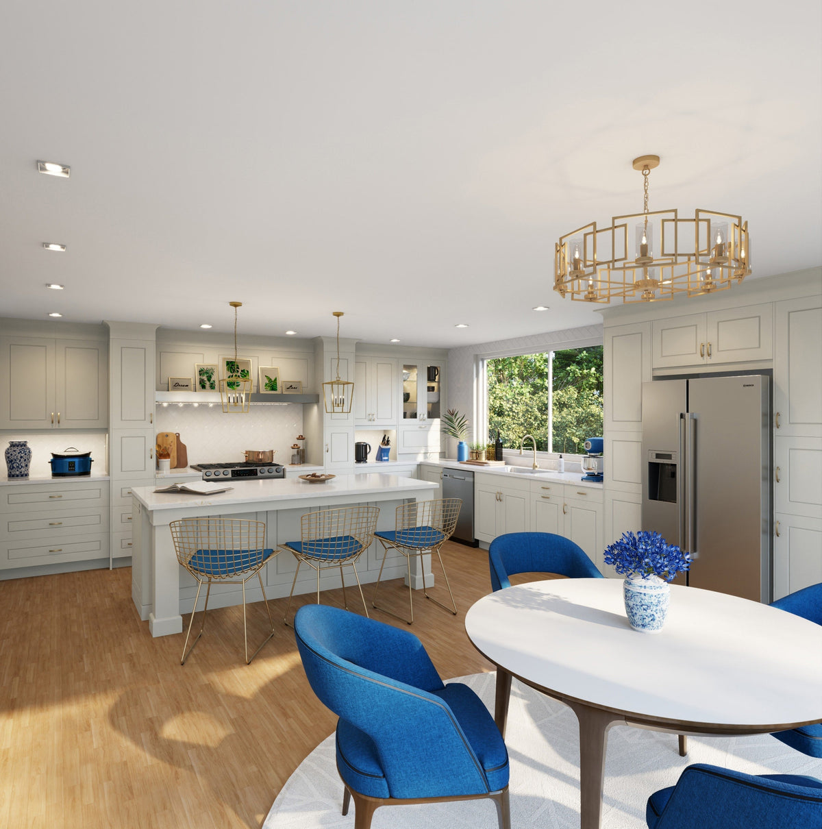 Hugo&Borg Riviera 30-in W x 34.5-in H x 24-in D Bright White 2-Drawer Base Fully Assembled Cabinet