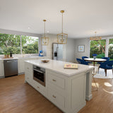 Hugo&Borg Riviera 15-in W x 34.5-in H x 24-in D Bright White 1-Drawer Base Fully Assembled Cabinet (Recessed Panel Shaker Style)