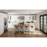 Hugo&Borg Rosemont 15-in W x 34.5-in H x 14-in D Glacier White 6-Drawer Base Fully Assembled Cabinet