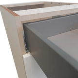 Hugo&Borg Rosemont 36-in W x 34.5-in H x 24-in D Glacier White 1-Drawer Base Fully Assembled Cabinet (Flat Panel Shaker Style)