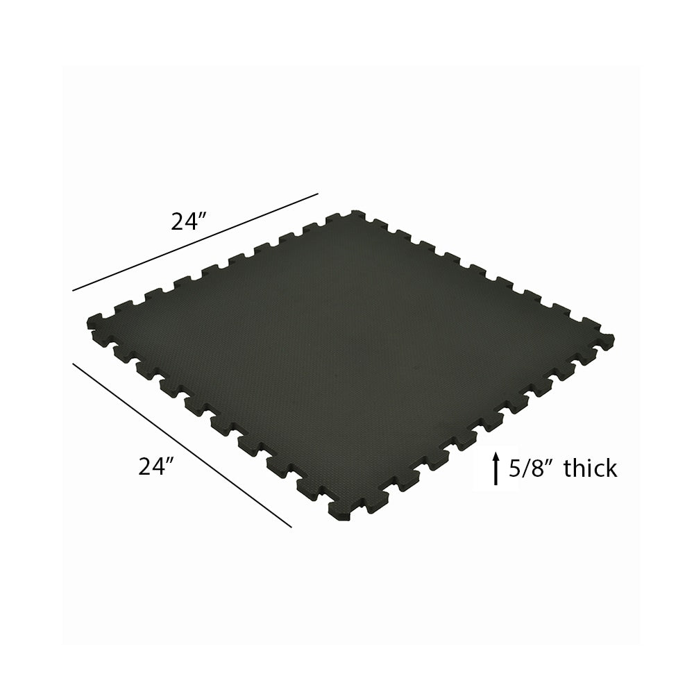 Greatmats 24-in W x 24-in L x 0.63-in T Interlocking Foam Gym Floor Tile (58.12-sq ft) (15-Pack)
