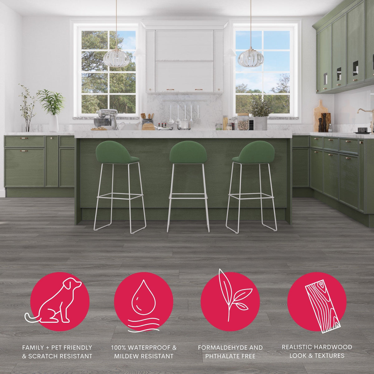 Lucida USA MaxCore Pro Stormcloud Brown 20-mil x 7-3/32-in W x 48-in L Waterproof Interlocking Luxury Vinyl Plank Flooring (24.5-sq ft/ Piece)