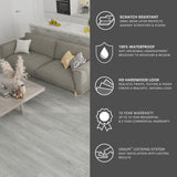 Lucida USA (Sample) MaxCore Pro Greywolk Gray Wood Look 20-mil Waterproof Interlocking Luxury Vinyl Plank