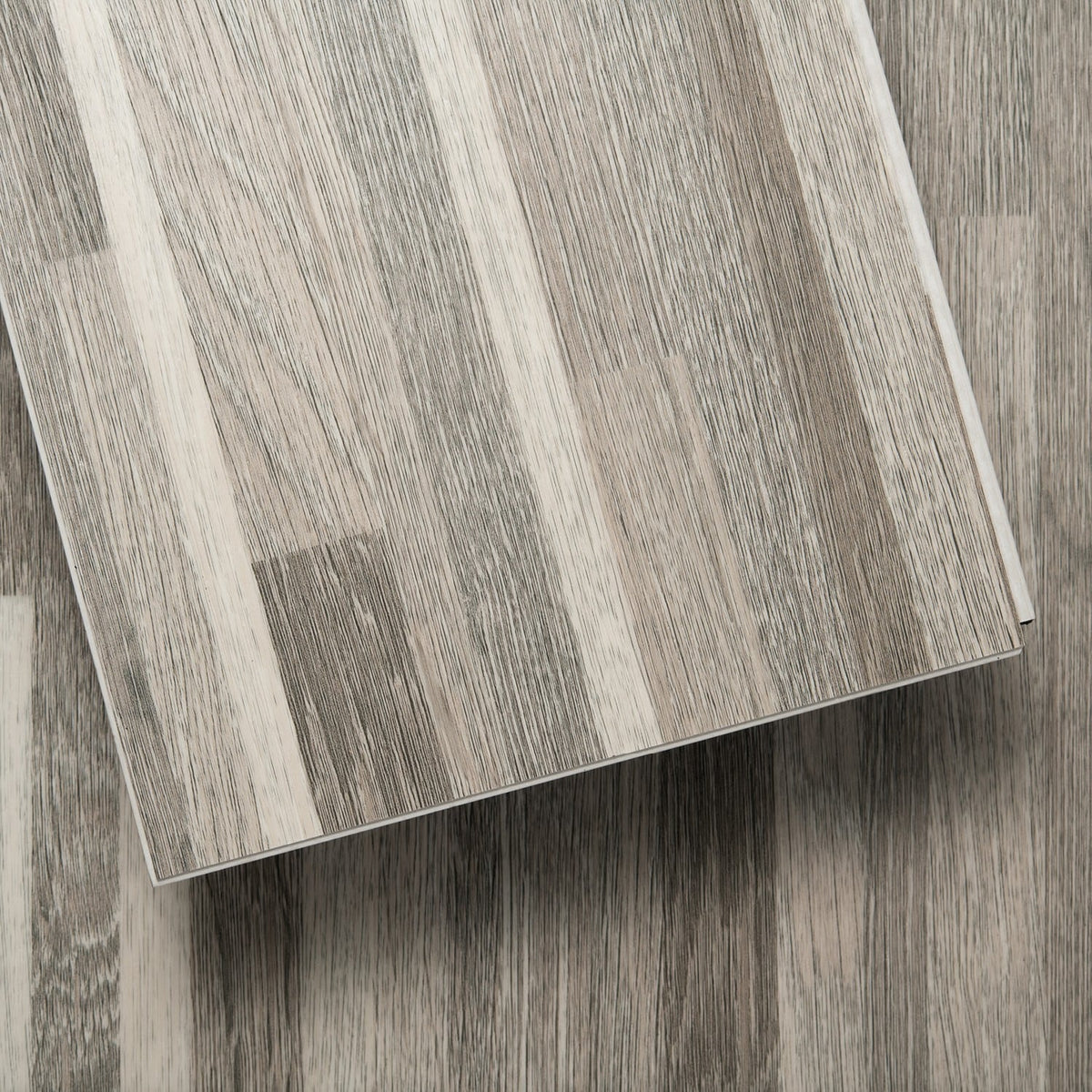 Lucida USA (Sample) MaxCore Pro Silverbar Gray Wood Look 20-mil Waterproof Interlocking Luxury Vinyl Plank