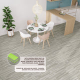 Lucida USA (Sample) MaxCore Pro Silverbar Gray Wood Look 20-mil Waterproof Interlocking Luxury Vinyl Plank