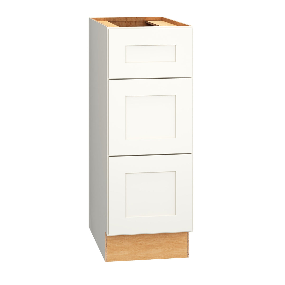 Diamond Express Jamestown 12-in W x 32.5-in H x 21-in D White 3-Drawer Wood Wall-mount Cabinet Banks