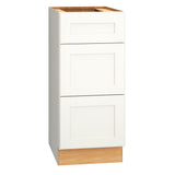 Diamond Express Jamestown 15-in W x 34.5-in H x 21-in D White 3-Drawer Wood Wall-mount Cabinet Banks