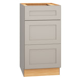 Diamond Express Jamestown 18-in W x 34.5-in H x 21-in D Cloud Gray 3-Drawer Wood Wall-mount Cabinet Banks