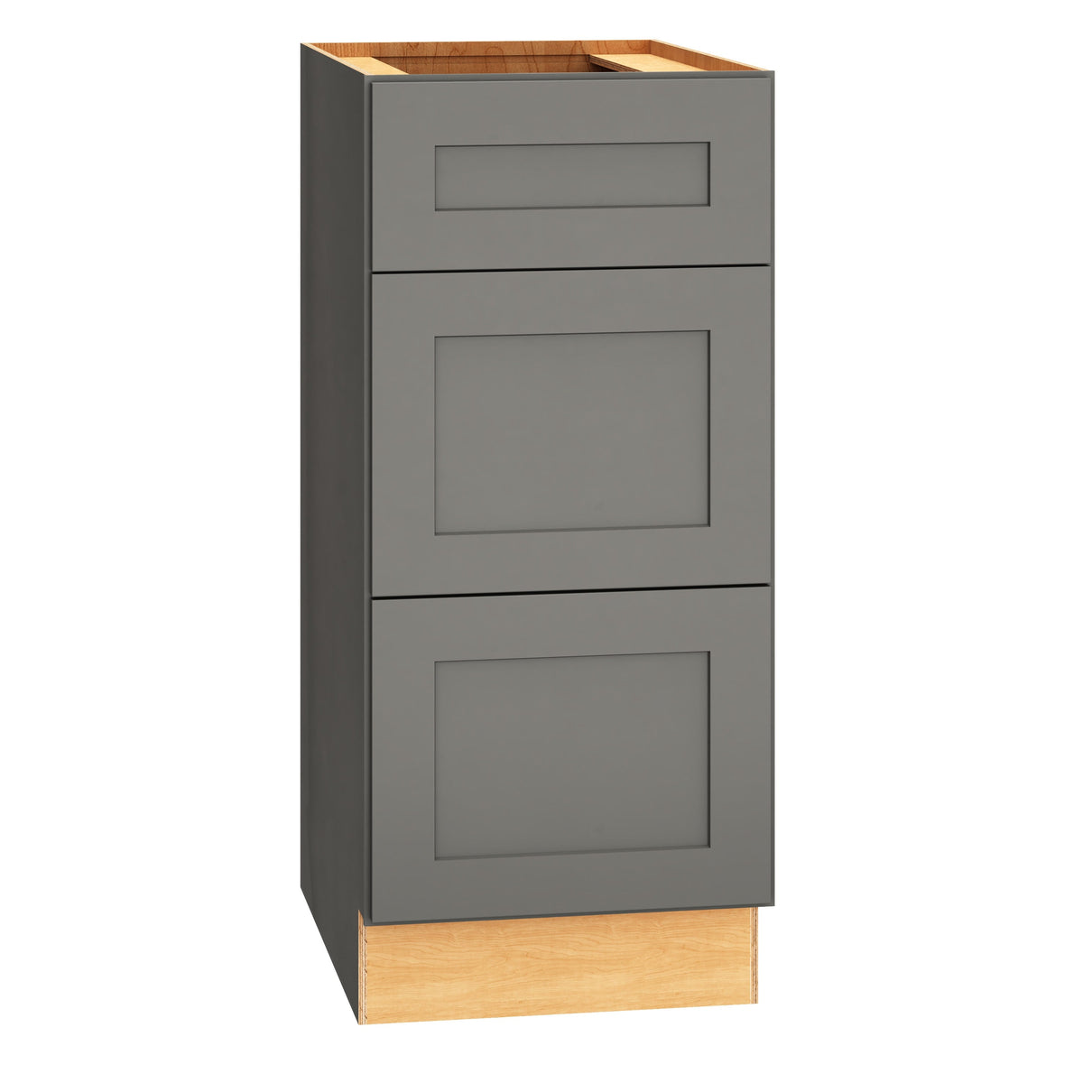 Diamond Express Jamestown 15-in W x 34.5-in H x 21-in D Moonstone Gray 3-Drawer Wood Wall-mount Cabinet Banks