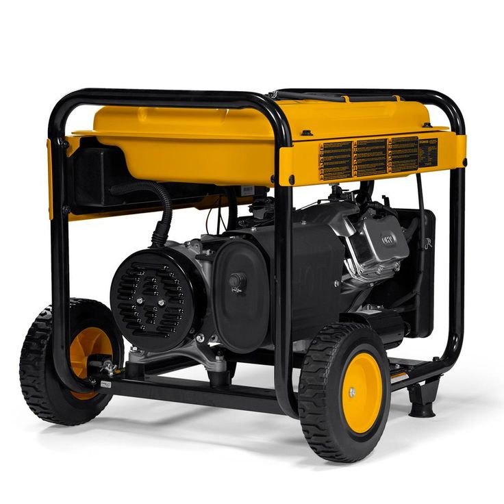 DeWALT 6,500-Watt Gasoline Powered Manual Start Portable Generator with Idle Control, Covered Outlets and CO Protect